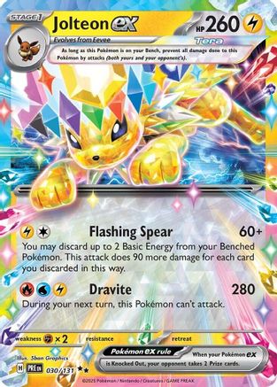 Jolteon ex 030/131 - Reverse Holofoil SV Prismatic Evolutions