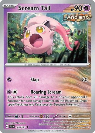 Scream Tail 042/131  SV Prismatic Evolutions