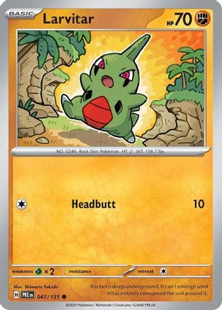 Larvitar 047/131 - Reverse Holofoil SV Prismatic Evolutions