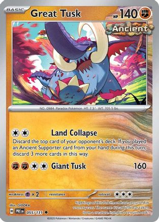 Great Tusk 055/131  SV Prismatic Evolutions