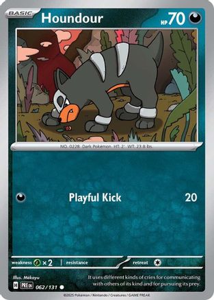 Houndour 062/131 - Reverse Holofoil SV Prismatic Evolutions