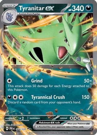Tyranitar ex 064/131 - Holofoil SV Prismatic Evolutions