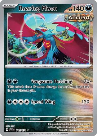 Roaring Moon 065/131 - Reverse Holofoil SV Prismatic Evolutions