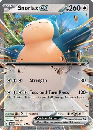 Snorlax ex 076/131  - Holofoil SV Prismatic Evolutions