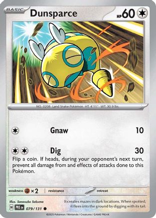 Dunsparce 079/131 - Reverse Holofoil SV Prismatic Evolutions