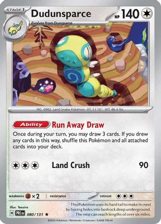 Dudunsparce 080/131 - Reverse Holofoil SV Prismatic Evolutions