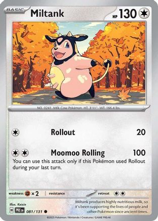 Miltank 081/131 - Reverse Holofoil SV Prismatic Evolutions