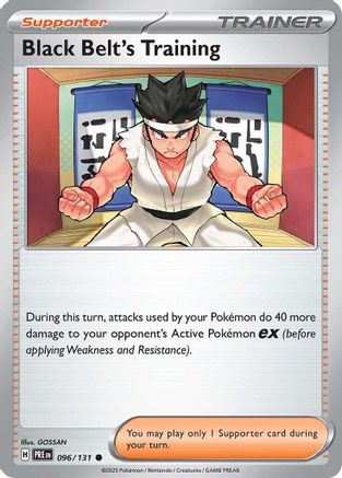 Black Belt's Training 096/131 - Reverse Holofoil SV Prismatic Evolutions