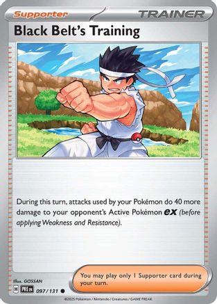 Black Belt's Training 097/131 - Reverse Holofoil SV Prismatic Evolutions