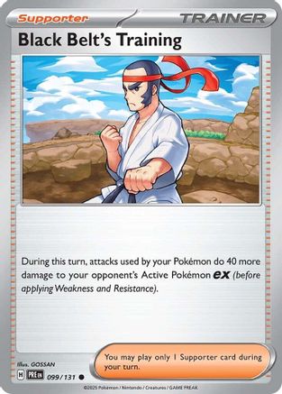 Black Belt's Training 099/131 - Reverse Holofoil SV Prismatic Evolutions
