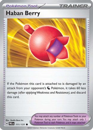 Haban Berry 111/131 - Reverse Holofoil SV Prismatic Evolutions