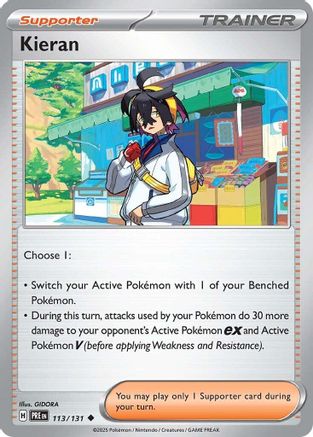 Kieran 113/131 - Reverse Holofoil SV Prismatic Evolutions