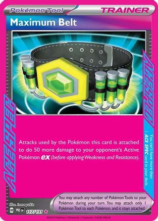 Maximum Belt 117/131 - Holofoil SV Prismatic Evolutions
