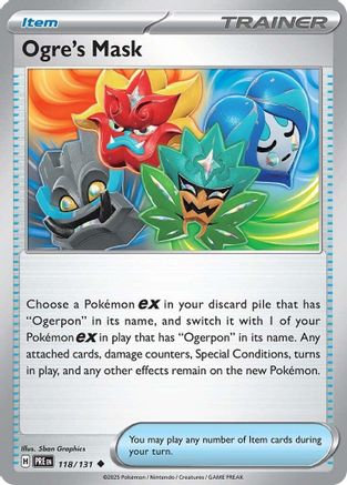 Ogre's Mask 118/131 - Reverse Holofoil SV Prismatic Evolutions