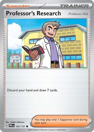 Professor's Research [Professor Oak] 122/131 - Reverse Holofoil SV Prismatic Evolutions