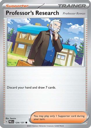Professor's Research [Professor Rowan] 124/131 - Reverse Holofoil SV Prismatic Evolutions