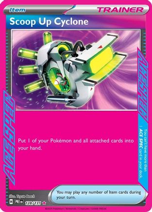 Scoop Up Cyclone 128/131 - Holofoil SV Prismatic Evolutions
