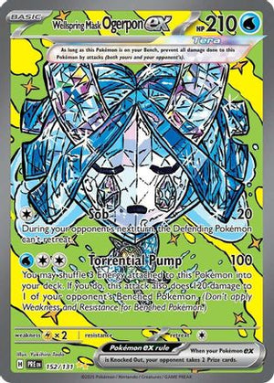 Wellspring Mask Ogerpon ex 152/131  - Holofoil SV Prismatic Evolutions - Special Illustration Rare