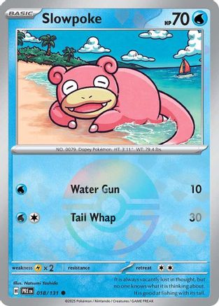 Slowpoke (Poke Ball Pattern) 018/131  - Holofoil SV Prismatic Evolutions