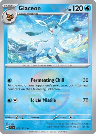 Glaceon (Poke Ball Pattern) 025/131 - Holofoil SV Prismatic Evolutions