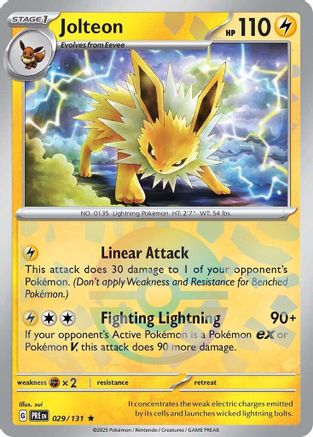 Jolteon (Poke Ball Pattern) 029/131  - Holofoil SV Prismatic Evolutions