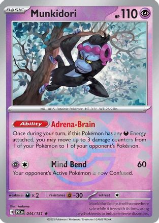 Munkidori (Poke Ball Pattern) 044/131  - Holofoil SV Prismatic Evolutions
