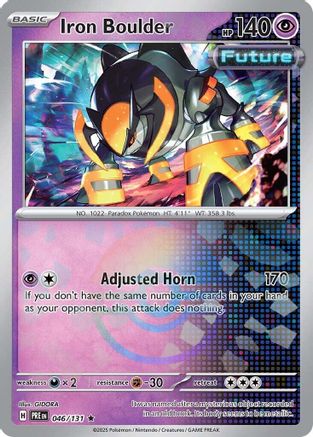 Iron Boulder (Poke Ball Pattern) 046/131 - Holofoil SV Prismatic Evolutions