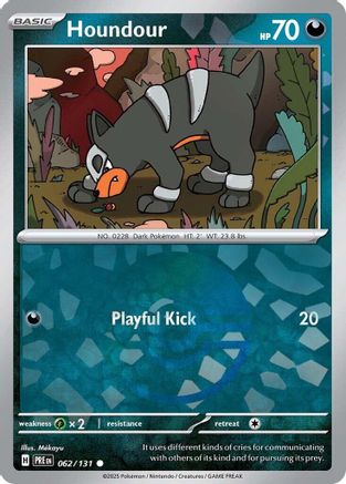 Houndour (Poke Ball Pattern) 062/131 - Holofoil SV Prismatic Evolutions
