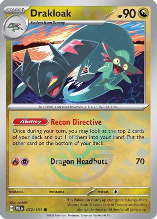 Drakloak (Poke Ball Pattern) 072/131  - Holofoil SV Prismatic Evolutions