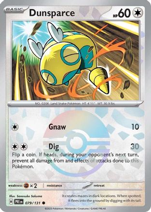 Dunsparce (Poke Ball Pattern) 079/131  - Holofoil SV Prismatic Evolutions