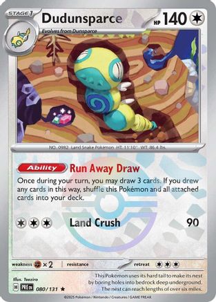 Dudunsparce (Poke Ball Pattern) 080/131 - Holofoil SV Prismatic Evolutions