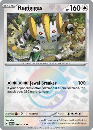 Regigigas (Poke Ball Pattern) 086/131  - Holofoil SV Prismatic Evolutions