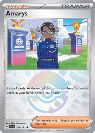 Amarys - 093/131 (Poke Ball Pattern) (SV: Prismatic Evolutions) - Common