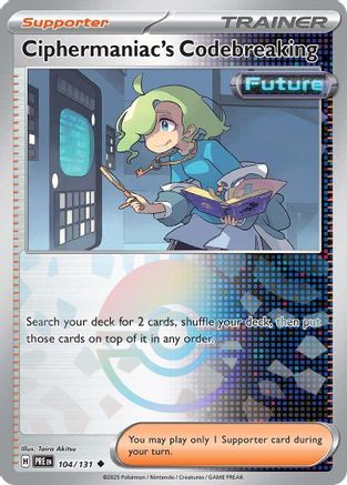 Ciphermaniac's Codebreaking 104/131 (Poke Ball Pattern) - Holofoil SV Prismatic Evolutions