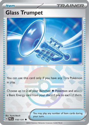 Glass Trumpet 110/131 (Poke Ball Pattern) - Holofoil SV Prismatic Evolutions