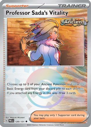 Professor Sada's Vitality 120/131 (Poke Ball Pattern) - Holofoil SV Prismatic Evolutions
