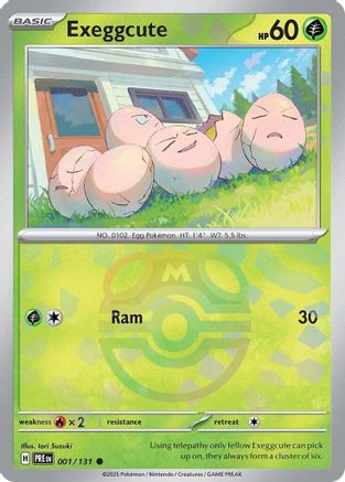Exeggcute (Master Ball Pattern) 001/131 - Holofoil SV Prismatic Evolutions