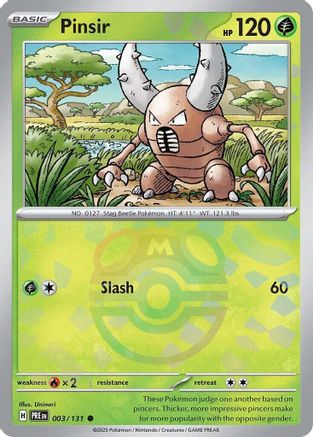 Pinsir (Master Ball Pattern) 003/131  - Holofoil SV Prismatic Evolutions