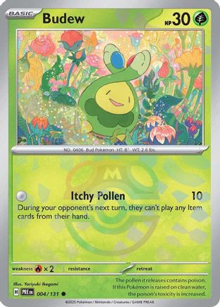 Budew (Master Ball Pattern) 004/131 - Holofoil SV Prismatic Evolutions