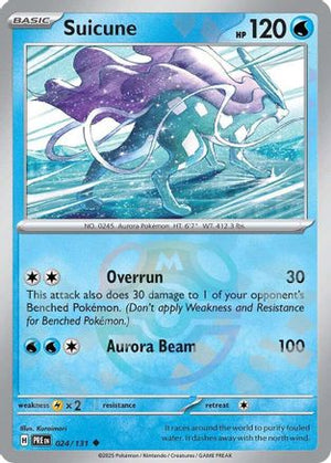 Suicune (Master Ball Pattern) 024/131  - Holofoil SV Prismatic Evolutions