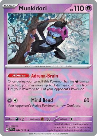Munkidori (Master Ball Pattern) 044/131 - Holofoil SV Prismatic Evolutions
