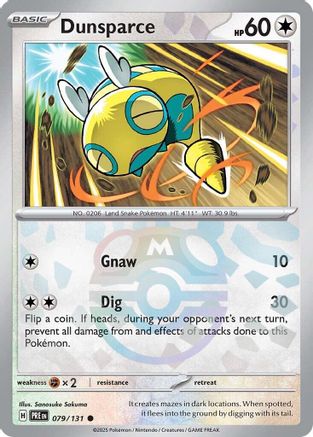Dunsparce (Master Ball Pattern) 079/131  - Holofoil SV Prismatic Evolutions