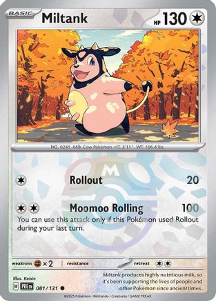 Miltank (Master Ball Pattern) 081/131  - Holofoil SV Prismatic Evolutions