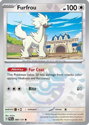 Furfrou (Master Ball Pattern) 088/131  - Holofoil SV Prismatic Evolutions