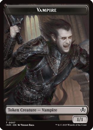 Vampire (0007) // Vampire (0008) Double-Sided Token (INR-7 // 8)  Foil - Innistrad Remastered
