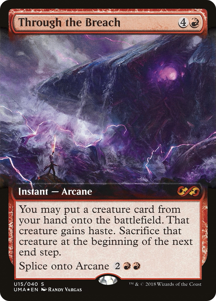 Through the Breach (UMA:BT-U15)  Foil - Ultimate Box Topper: (Extended Art)