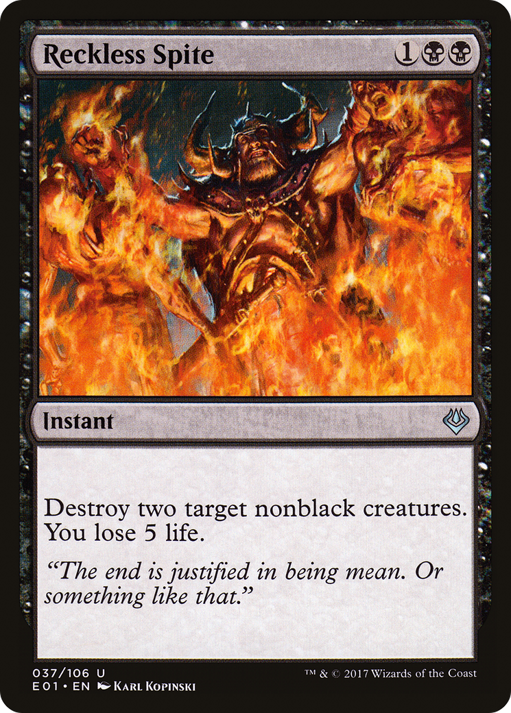 Reckless Spite (AC2-037)  - Archenemy: Nicol Bolas