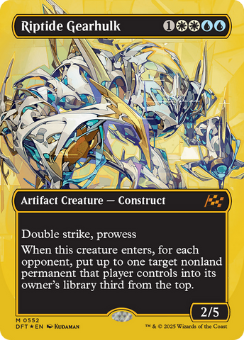 Riptide Gearhulk (DFT-552) - Aetherdrift (Borderless) Foil