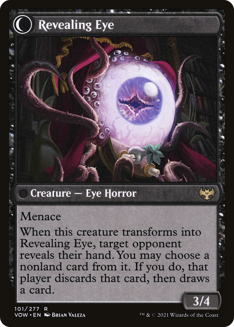 Concealing Curtains (VOW-101)  - Innistrad: Crimson Vow: (Double Faced Transform)