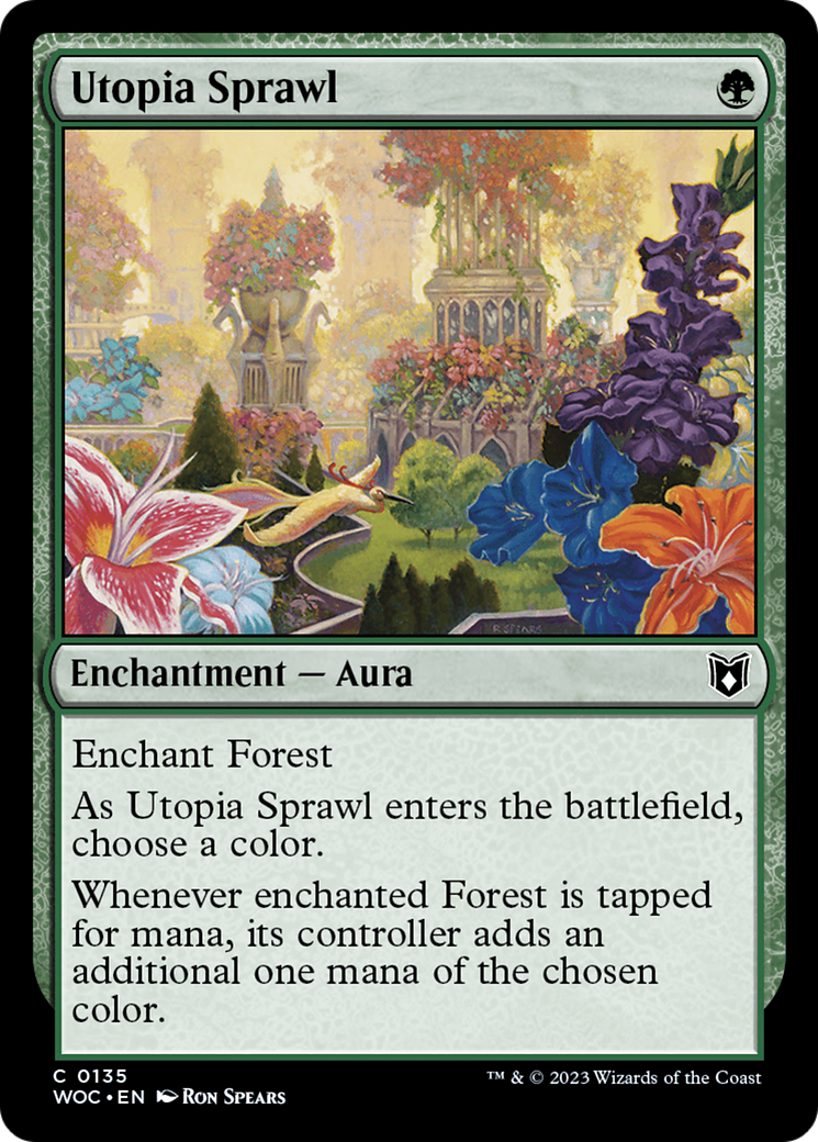 Utopia Sprawl (WOC-135)  - Wilds of Eldraine Commander